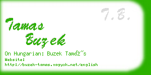 tamas buzek business card